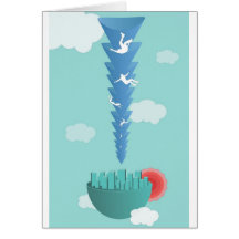 Falling Greeting Cards