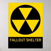 Fallout Shelter Highway Sign Poster