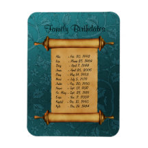 Family Birthdate Reminder Magnets