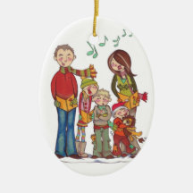 Family Caroling *CUSTOMIZABLE* ornament