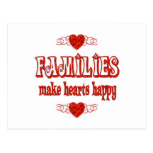 Family Hearts Post Card