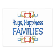 Family Hugs Postcard
