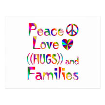 Family Hugs Postcards