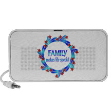 Family Makes Life Special Laptop Speakers