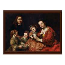 Family Portrait By Rembrandt Harmenszoon Van Post Cards