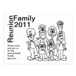 Family Reunion 2011 Colouring Invite Post Card