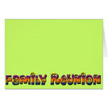 FAMILY REUNION PEACE TEXT RAINBOW CARD