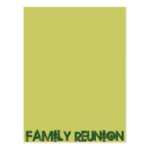 FAMILY REUNION TREE TEXT POSTCARDS