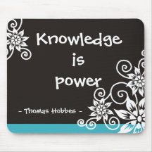 Famous 3 Word Quotes - Thomas Hobbes quote Mouse Pads