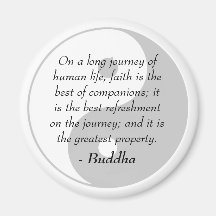 Famous Buddha Quotes - Power of Faith Refrigerator Magnets