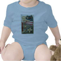 Famous Union Battle Flags - Plate 1 - Baby Bodysuits