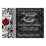 Fancy Lace Sugar Skull Day of the Dead Invite