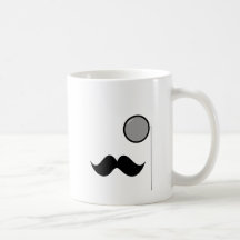 Fancy Moustache & Monocle Mugs