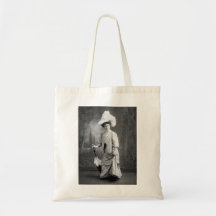 Fancy Outfit, early 1900s Tote Bags