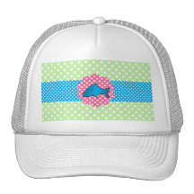 Fancy shark polka dots hat