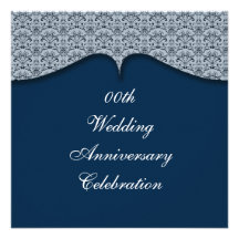 Fancy Wedding Anniversary Party Invitation