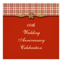 Fancy Wedding Anniversary Party Invitation