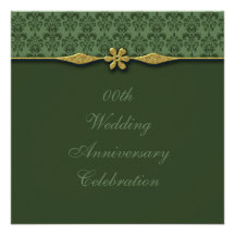 Fancy Wedding Anniversary Party Invitation