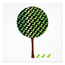 Fantail Bird Tree Customizeable Design Invitation