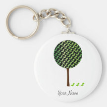 Fantail Bird Tree Customizeable Design Key Chains