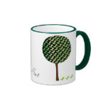Fantail Bird Tree Customizeable Design Mugs