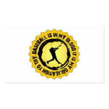 Fantastic Baseball Seal Business Card Templates