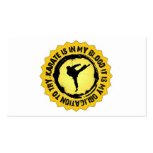 Fantastic Karate Seal Business Card