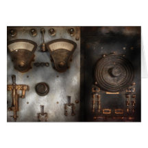 Fantasy - A tribute to Steampunk Greeting Card
