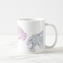 Fantasy Dinosaur Monster Mug by Al Rio