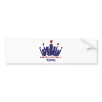 Fantasy Football King bumper stickers