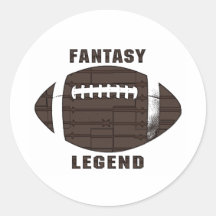 Fantasy Football Legend Round Sticker