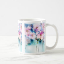 Fantasy Pink Flowers Coffee Mug