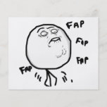 Fap Fap Guy Rage Face Comic Meme Flyer
