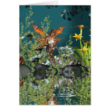 fariy pond note card