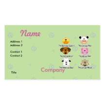 Farm Animals Sounds Business Card Templates