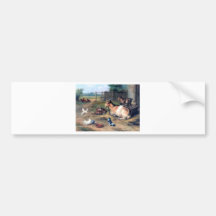 Farm Goat Kids Pigeons Bumper Sticker