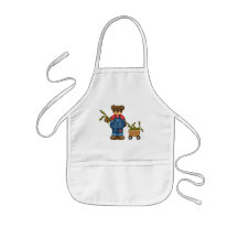 Farmer Teddy Bear Apron