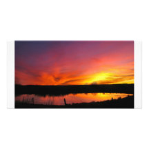 farmers pond photo greeting card