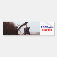 Farmers Unite! Bumper Sticker
