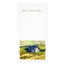 FARMHOUSE IN THE HILLS CUSTOM PHOTO CARD