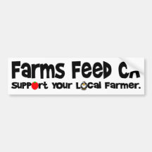 Farms Feed CA Bumper Sticker