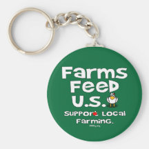 Farms Feed U.S. Key Chain