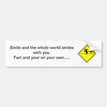 Fart Humour Bumper Sticker