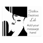 Fashion Designer Advertisement Post Cards