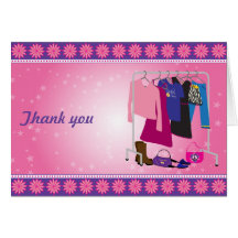 Fashion Diva Thank You Card