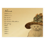 Fashion Diva Vintage Kitty Cat Business Cards