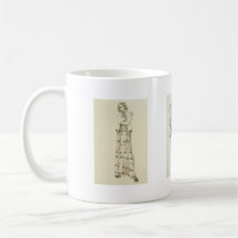 Fashion Drawing from the 70's Mugs