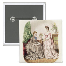 Fashion plate showing ballgowns pins