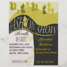 Fashion Show & Designer Invitation Full Colour Flyer
