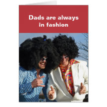 Fashionable dads card